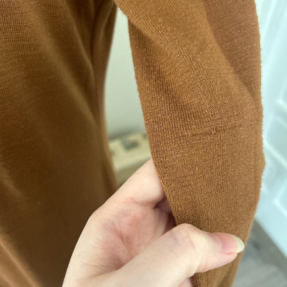 Target Prologue midi length sweater dress in a rusty dark tan color - Picture 6 of 7
